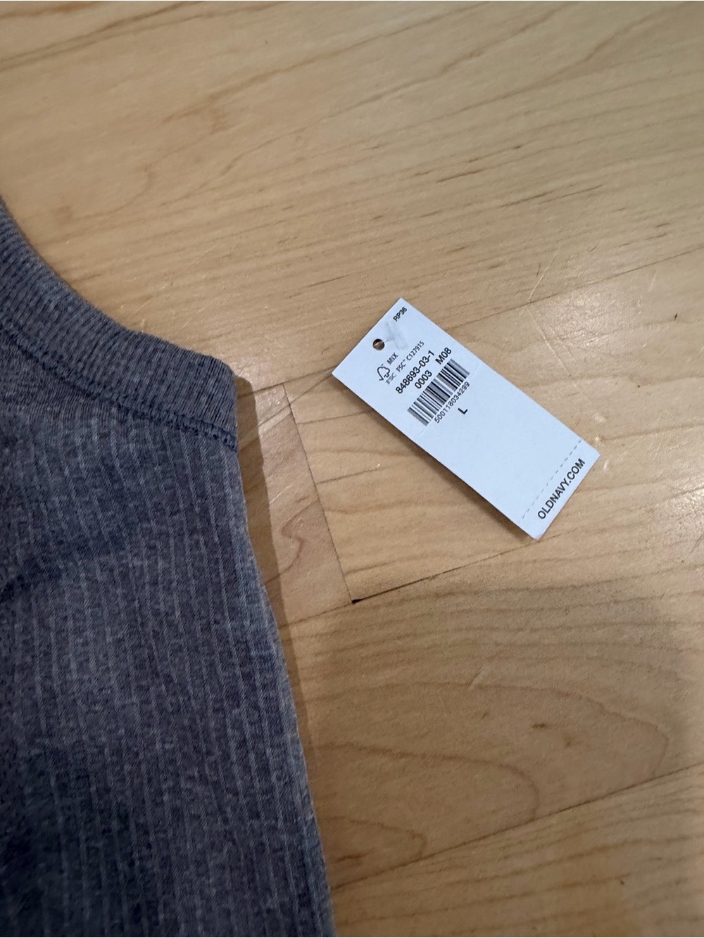 Old Navy Charcoal Ribbed Racerback Tank - Picture 2 of 4